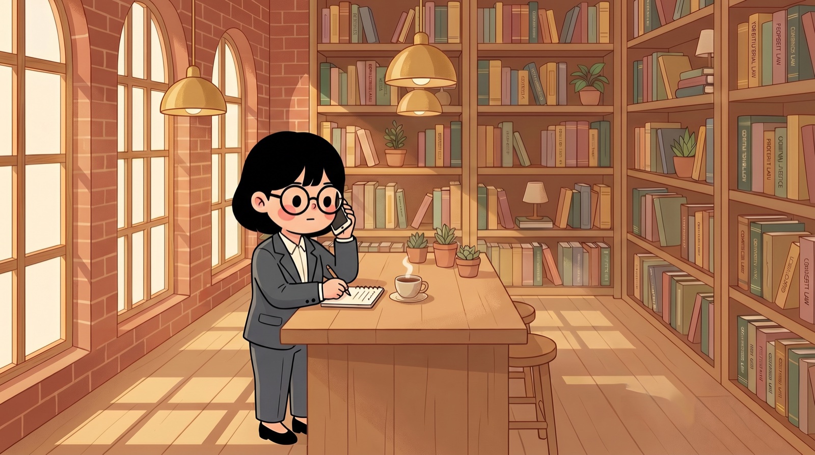 น้องแว่นในร้านกาแฟ Kelomn อ่านเรื่องการคุ้มครองข้อมูลส่วนบุคคล PDPA